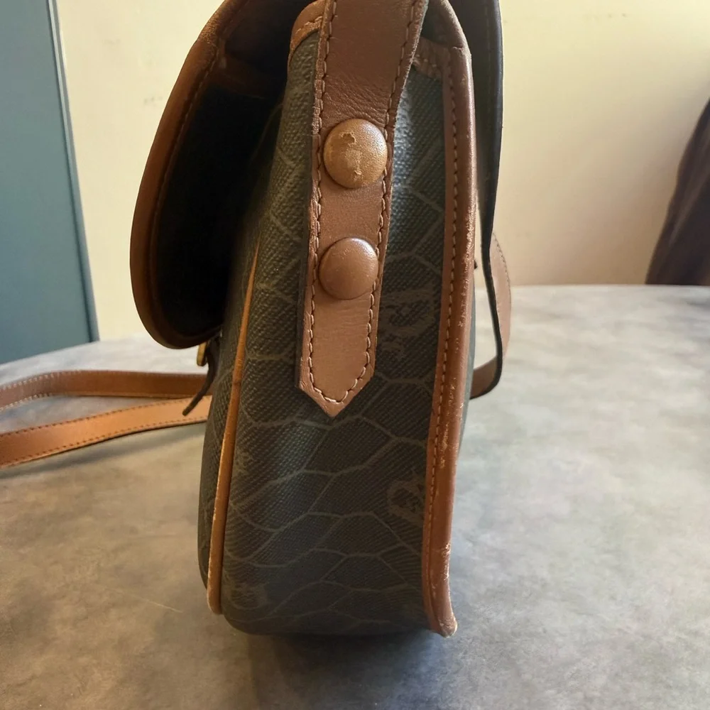 Dior VINTAGE Honeycomb Monogram Saddle Crossbody, Christian Dior